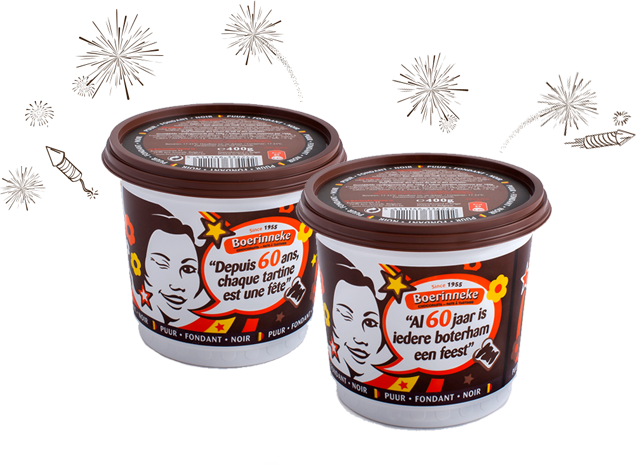vuurwerk en chocopasta potten