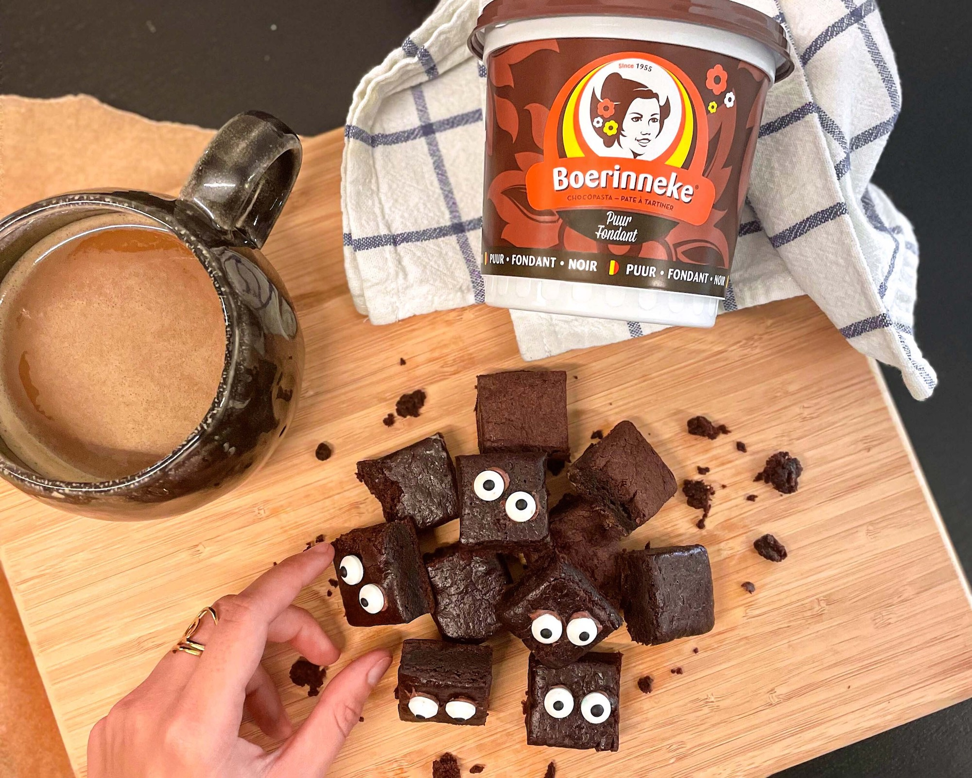 Monster Brownies met Boerinneke